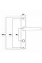 Pvc Bathroom Wc Door Handle Pimapen (Metal) - Black - 4