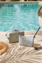 2 Pieces Thermal Lined Water Repellent Stain Resistant Gray Jute Linen Makeup Medicine Bag Set 19X13X7/25X15X12.5 - 5