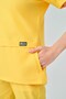 Yellow Zero Best Lycra Scrubs Suit Two-Way Stretch Fabric Doctor Nurse Uniform - 5
