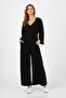 Wide-Leg Slit Jumpsuit (B21-42000) - 2