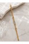 Xuping Bracelet Steel Baguette Zircon Stone Non-Tarnish Anti-Allergic Rose Gold Color - 3