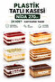 Tiramisu Cup Nida270Cc 24 Pieces Hard Plastic Transparent Color with Lid - 3