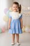 Baby Girl Dress Girls' Dress Birthday Party Wedding Dress Lace Short Sleeve Lined Dress - 2