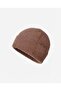 Unisex Yusa Beanie Fo 2780 Light Brown Soft Textured, Plain Patterned and Comfortable Winter Beanie - 2