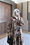 Floral Patterned Linen Dress - Summer Loose-Fit Maxi Dress - 3