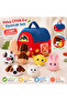 Plush farmhouse and animal set | portable soft barn, 6 animals - 2