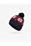 Unisex Pom-Pom Siala Beanie Fo 2678 Navy Blue - Patterned Knit, Warm and Stylish Winter Beanie - 2