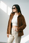 Women's Oversize Zippered Teddy Plush Cardigan - 4