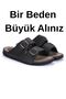 Soft Leather Orthopedic and Lightweight Sole Double Buckle Adjustable Men's Slippers Dowry Slippers - 7