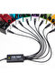 black Guitar Pedal Power Supply Portable Pedal Power Supply with 8 Isolated DC Outputs for 9V Effec - 6