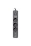 Spg03U 5V2.4A 1.5 Meter 3X1.00Mm 100 Percent Copper 750 Joule 3-Pole Switched Current Protected Black