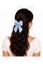 Women's Gingham Pattern Ribbon Bowknot Buckle