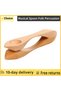 Wooden Musical Spoon Folk Percussion Instrument Natural Wood Folk Sound Traditional Percussion Sp...