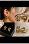 Gold-Silver Color Clip-On Earrings - 2