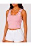 Women's Thick Strap Camisole Ribbed Cotton Undershirt - 4