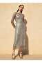 Embellished Sequin Party Dress with Long Sleeves - 2