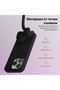 Silicone case iPhone 15 Pro, with microfiber, thin, protective, raised edges, black - 2