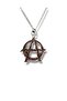 Anarchy (Anarchy) Emblem Burgundy Unisex Necklace – Symbol of Freedom, Resistance, and Power