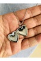 Women's Silver Color Heart Patterned Heart Necklace with Openable Cap and Picture - 2
