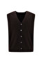 Patterned Wool Knit Vest