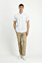 Short Sleeve Relaxed Fit Buttoned Collar Linen Look Cotton Sports Shirt - 2