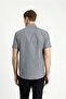 Short Sleeve Regular Fit Striped Easy to Wear Tulle Can Be Worn with Cotton Shirts - 5