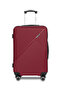 Prisma Series Set of 3 Luggage | Lightweight Small 10KG, Medium 20KG & Large 30KG ABS 4 Wheels Trolley Hardsided Travel Suitcase Burgunndy - 2