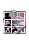 Baby Blue Geometric Print Twill Silk - 90X90 Scarf, Hand Stitching Pink - 6