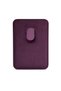 Lunex Premium Suede Magsafe Card Holder Burgundy Wine iPhone 17 Air - 3