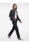 Belted High Waist Slim Fit Straight Leg Cotton Denim Trousers - Mom Slim Jean - 2