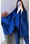 Women's winter double-sided poncho shoulder 140x140