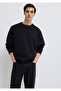 Crew Neck Black Basic Sweatshirt 0S10276-900 - 3