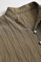 Degaje Collar Striped Shirt Y0121 - Matte Khaki - 7