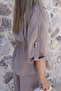 Mink Short Sleeve Top Standard Waist Gathered Set - 5