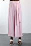 Pink Self-Tie Belted Pleated Trousers 8359 - 5