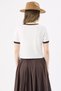 Crep Women's the Ashfords Horse Printed Cotton Ribbed Short Sleeve Crop T-Shirt Slim Fit 100% Cotton - 8