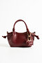 Minimal Knot Detailed Crossbody Wallet Mini Size Hand and Shoulder Bag with Accessories (Length 13 cm Width 23 cm) - 3