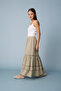 Cotton Long Skirt with Lace Detail - 2