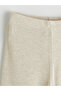 Nevavm Women's Wide Leg Knitwear Pants with Elastic Waist and Difference in Color - 6