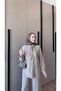Hijab Pantsuit with Shirt and Collar Model for Summer - 4