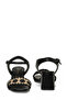 26S-882 Black Women's Heeled Sandals - 5