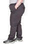 Mode XL Real Big Size Women's Pants Linen Jogger Duz Paca Milano 21913 Anthracite - 3