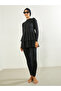 Pack of 3 - Full Sleeve Ruffled Burkini, Leggings and Cap Set