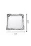 Square Stainless Steel Silver Vintage Embossed Coffee Presentation Tray-Luxury Serving Tray - 2