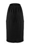 Bürümcük Fabric Elastic Waist Skirt 2257-01 Black - 6