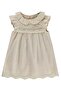 Baby Collar Lace Dress 6-18 Months - Beige