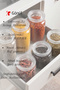Glass Jar with Glass Lid 1100 ml (6 Pieces) – Storage Jar Set with Lids, 19X10 Cm, Dry Food/Spice Jar - 3