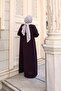 Plus Size Leaf Stone Decorated Mother's Dress - 6