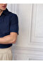 Kayık Neckline Herringbone Pattern Short Sleeve T-Shirt - 2