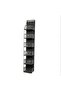 Behind-The-Door Organizer 6-Compartment Hanging Cabinet Organizer Multi-Purpose Behind-The-Door Shelf Black - 7